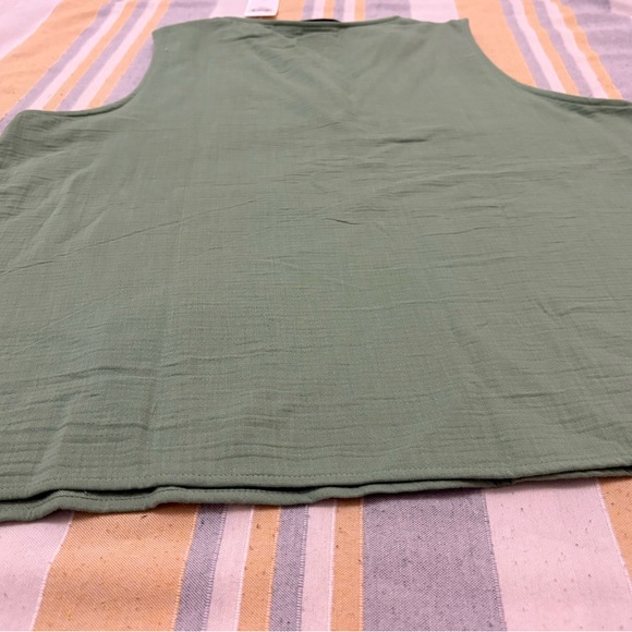 Calvin Klein Sage V-Neck Blouse - Picture 11 of 12